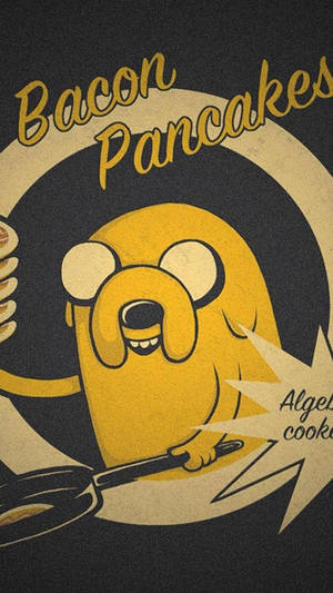 Jake Serving Bacon Pancakes In Adventure Time Wallpaper