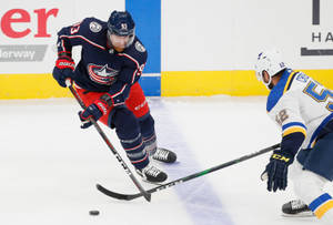 Jakub Voracek Columbus Blue Jackets Versus St. Louis Blues Wallpaper