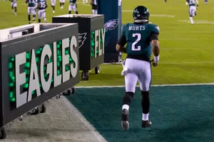 Jalen Hurts Eagles Running Wallpaper