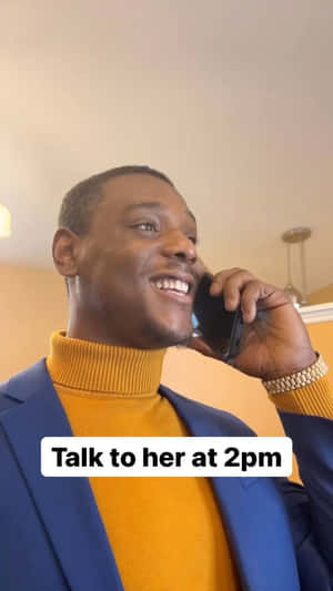 Jamahal Hill In Turtleneck And Coat Wallpaper