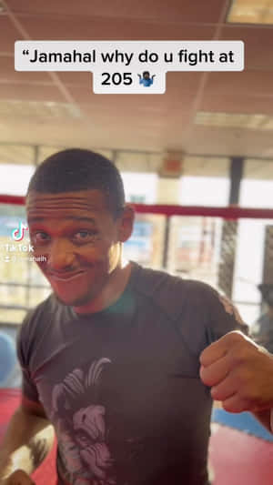 Jamahal Hill, Ufc Fighter In Action Wallpaper