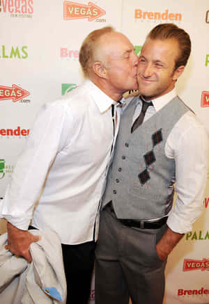 James Caan Kissing Scott Caan Wallpaper