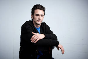 James Franco Studio Photoshoot Sitting Wallpaper