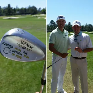 James Hahn Holding Golf Wedge Wallpaper