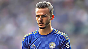 James Maddison Forehead Folds Wallpaper