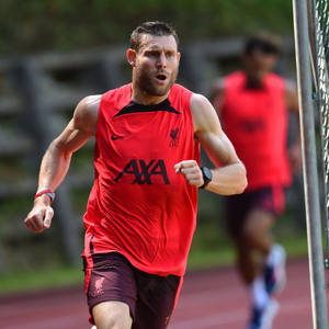 James Milner Jogging In Training Wallpaper