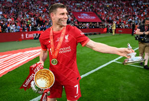 James Milner Trophy Lid Wallpaper