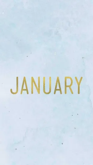 January Blue And Gold Wallpaper