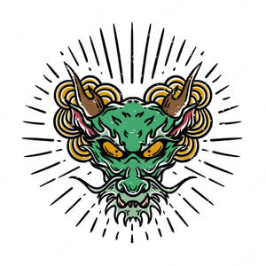 Japanese Dragon Tattoo Vector Art Wallpaper