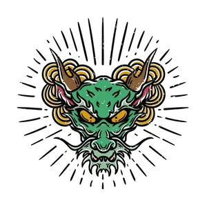 Japanese Dragon Tattoo Vector Art Wallpaper