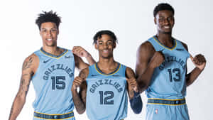 Jaren Jackson Jr. Portrait With Members Wallpaper