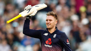 Jason Roy In Action - English Cricketer Wallpaper