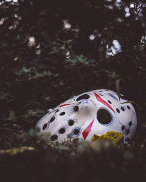 Jason Voorhees Damaged Hockey Mask Wallpaper