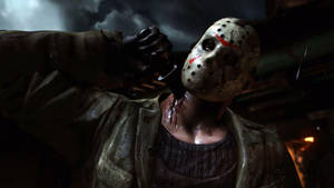 Jason Voorhees Pierced Knife Wallpaper