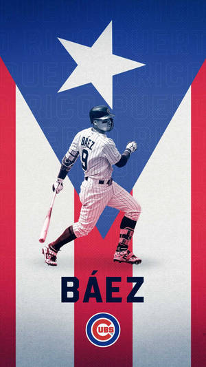 Javier Baez Puerto Rico Flag Wallpaper