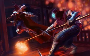 Jax Vs Vayne 4k League Of Legends Wallpaper