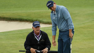 Jay Haas Playing With Bill Haas Wallpaper