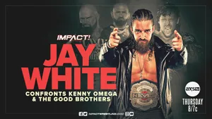 Jay White Confronts Kenny Omega Wallpaper