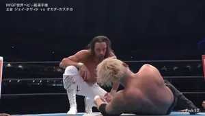 Jay White Talking To Kazuchika Okada Wallpaper