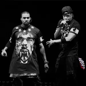 Jay-z And Kanye West Concert Wallpaper