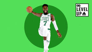 Jaylen Brown Green Gq Level Up Poster Wallpaper