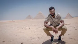 Jaylen Brown Vacation In Egypt Wallpaper