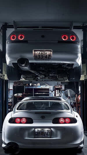 Jdm Toyota Supra - The Iconic Japanese Sports Car Wallpaper