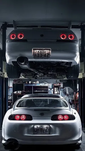 Jdm Toyota Supra - The Iconic Japanese Sports Car Wallpaper