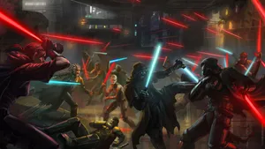 Jedi Vs Sith 4444 X 2500 Wallpaper