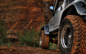 Jeep Wrangler Truck On Mud Wallpaper