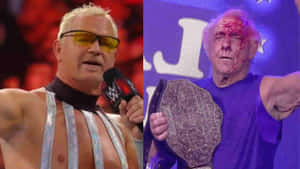 Jeff Jarrett Ric Flair Wwe Wrestlers Wallpaper