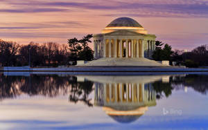 Jefferson Memorial Purple Sky Wallpaper