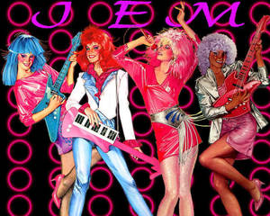 Jem And The Holograms Striking A Pose Wallpaper