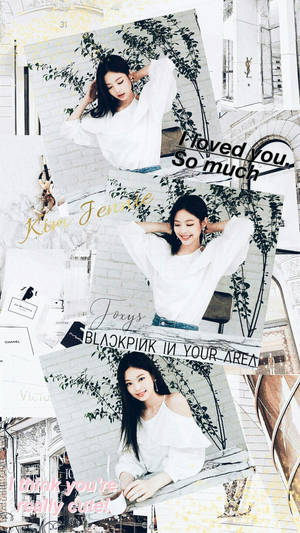 Jennie Kim White Aesthetic Wallpaper