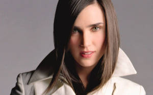 Jennifer Connelly White Coat Wallpaper