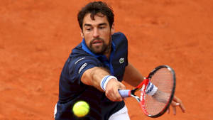 Jeremy Chardy Smashing Ball Wallpaper