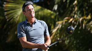 Jesper Parnevik In Intense Golf Mode Wallpaper