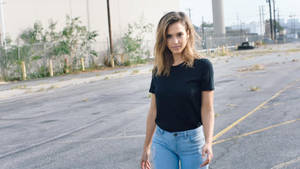 Jessica Alba In Denim Wallpaper