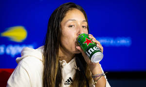 Jessica Pegula Drinking Beer Wallpaper