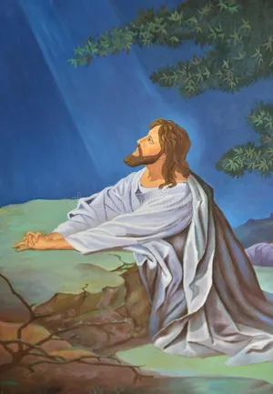 Jesus Christ Praying In Gethsemane Wallpaper