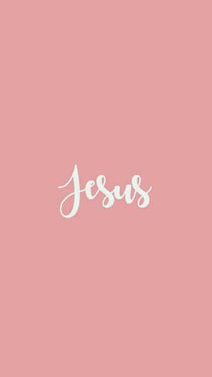 Jesus Is King In Pink Wallpaper