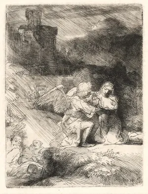 Jesus Pleading For Strength Wallpaper