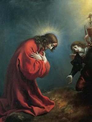 Jesus Praying In Garden Of Gethsemane Wallpaper