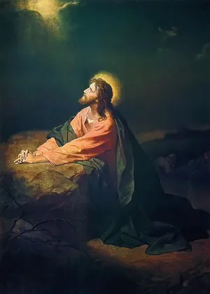 Jesus Praying In Gethsemane Wallpaper