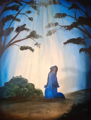 Jesus Praying In The Garden Of Gethsemane Wallpaper