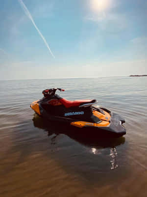 Jet Ski And Sun Wallpaper