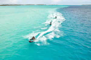 Jet Ski Blue Ocean Wallpaper