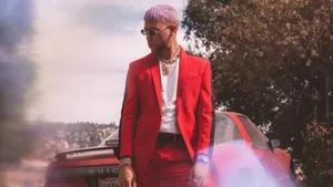 Jhay Cortez In Red Wallpaper