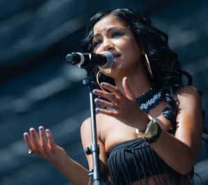 Jhene Aiko Soulful Melodies Wallpaper Wallpaper