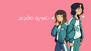 Ji Yeong And 067 Squid Game Wallpaper